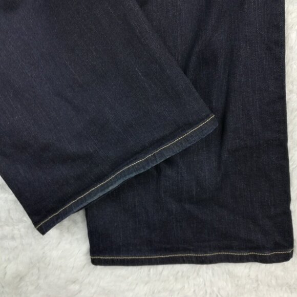 Lane Bryant Womens Jeans Boot Cut Blue Denim Dark Wash Genius Fit Plus 28 - Picture 5 of 11